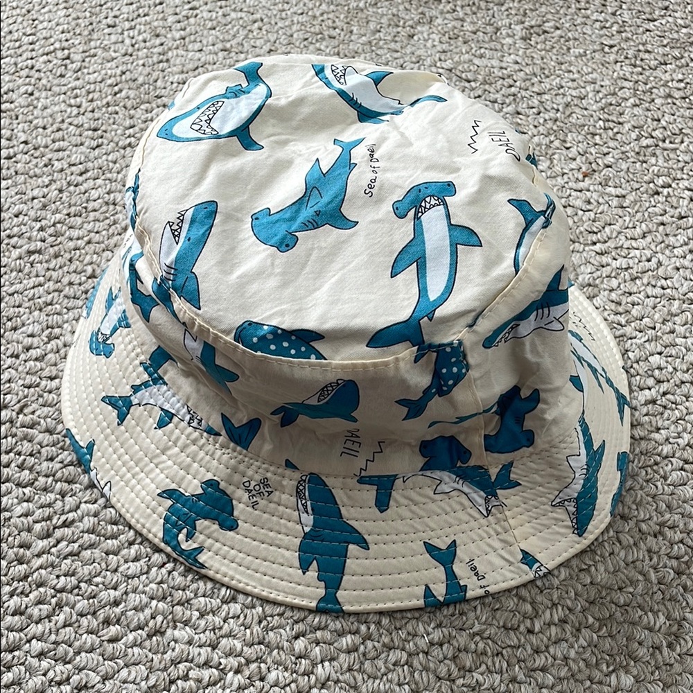 Shark Print Bucket Hat